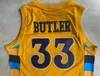 GH 33 Jimmy Butler Marquette Golden Eagles Maillot de basket-ball universitaire Jaune Taille S-XXL