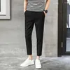 Herrenanzüge Herren Anzughose Formelle Hose Pantalone Hombre Stretch Schlank Einfarbig Freizeitkleidung Ganzkörperansicht Modekleidung Z87