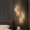 Candeeiro de parede luz de luxo moderno LED iluminação interior arandela decoração de casa para sala de estar quarto cabeceira escadas