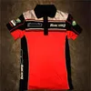 Nova roupa de fábrica para equipe de ciclismo de motocicleta camisa polo lapela camiseta de secagem rápida versão driver terno de corrida 196R