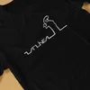 Herr t -skjortor la linea tv kreativ tshirt för män tri blandar rund hals polyester skjorta personliga födelsedagspresenter streetwear