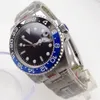 Andere Uhren BLIGER NH35A PT5000 MIYOTA Schwarz Blau Grün Einsatz Automatische Herrenuhr 40 mm Armband aus gebürstetem Stahl Datum Leuchtendes Saphirglas 230729