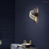 Candeeiro de parede luz de luxo moderno LED iluminação interior arandela decoração de casa para sala de estar quarto cabeceira escadas