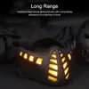 Maschere per feste Halloween Cyberpunk Maschera Traspirante Luminoso Mezza faccia LED per CS Airsoft Giochi all'aperto Cosplay Decor 230729