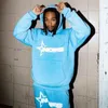 Mens Tracksuits Säljer explosioner NOFS -mönster Tryckt byxor Män Y2K Punk Harajuku Gothic Hiphop Wideleg Slim Pants Street Wear Wear