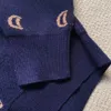 Designer Goede Kwaliteit Nieuwe Volledige Letter Print Gebreid Vest Mode V-hals Lange Mouwen Heren En Dames Gebreide Knop Vest