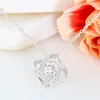 Collier tour de cou bonne chance trèfle pour femmes Zircon cristal fleur colliers bijoux de mariage cadeau Collier