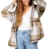 Женские куртки Jaycosin вещают женщины осень Осень Зимняя модная кнопка с капюшоном карманная рубашка