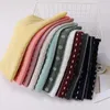 Schals Frauen Plain Bubble Chiffon Hohe Qualität Hijabs Mode Muslimischen Kopf Wrap Turban Stirnband Tuch Schal Islam Kopftuch