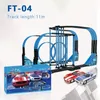 ElectricRC Car 1/64 Track Racing Toy Ferrovia elettrica Set Doppio telecomando Giocattoli per bambini Slot Regali natalizi 230729