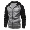 Men's Jackets Custom Logo Men Coat Autumn &Winter Zipper Sports Jacket Color Matching Raglan Sleeves Sweater Fashion Casual Outside Clothes