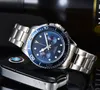 Relógio de luxo de função completa masculino 41mm completo em aço inoxidável Relógios de pulso de safira luminoso relógio de negócios casual montre de luxe