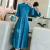 Ubranie etniczne Wietnam tradycyjny sukienka Cheongsam Vintage Oriental Chinese Qipao Cheongsams Slim Bodycon Długie AO DAI 117262D