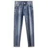 24SS Designer Jeans For Men Luxury Edition Thin Elastic Slim Fit Brand Washed Old Long Jeans Man Pants 28 29-36 38