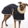 Vestuário para cães Whippet Greyhound Jaqueta forrada de lã para inverno Roupas quentes para cães à prova d'água Jaqueta grossa para cães Roupas multicores 230729