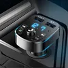 Kablosuz Mavi Diş Eller Araba Aksesuarları Kiti FM Verici Oyuncu Çift USB Şarj Cihazı Bluetooth Hands-Car-MP3-Player276V