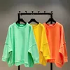 Bluzy damskie bluzy jesienne wiosna kobiety bluzy Korea Oneck ponadgabaryt pullover top solidny kolor bawełniany rękaw Batwing Bluzy swobodny 230729