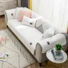 Stoelhoezen Moderne Effen Kleur Winter Lamswol Sofa Handdoek Dikker Pluche Zacht En Glad Voor Woonkamer Anti slip Couch Cover 230729