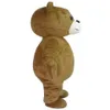 Disfraz de mascota de oso de peluche de fábrica 2021, vestido elegante de dibujos animados, tamaño rápido para adultos 313S