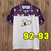 Retro Fiorentina Soccer Jerseys Batistuta Rui Costa Vintage Florence Football Forbing Camisas de Futebo 84 85 89 90 91 92 93 94 95 96 97 98 99 00 1984 1985 1998 1999 2000 1995