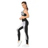 Calças femininas de duas peças, sutiã de corrida, top cropped, roupa de academia, conjunto de 2 roupas para ioga, roupas femininas, leggings para fitness