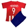 2023 24 KOKE Kids Kit Soccer Jerseys GRIEZMANN MEMPHIS CORREA MOLINA REINILDO R.DE PAUL Accueil Rouge et Blanc Costume pour enfants 3ème Chemises de football Uniformes