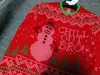 Herrtröjor Red Pull Men Santa Claus kommer Autumn Winter Cartoon Anime Sweater Sweatshirt Pullover Fleece