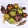 Fleurs décoratives grands faux légumes et fruits artificiels d'artichaut pour des décorations de cuisine