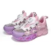 Ragazzi Ragazze Casual Scarpe da corsa 2023 Nuove scarpe da ginnastica sportive per bambini Rosa Grigio Sfumato Colore Bambini Moda Sneakers Jelly Sole