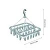 Hangers Sock Dryer Swivel Clothes Drying Clip Rack Lingerie With 32 Clips For Indoor Outdoor Wet And Dry