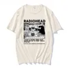 Men S Polos Radiohead T Shirt Men Vintage Classic Tees North America Tour Rock Boy Camisetas Hombre Hip Hop Unisex 100 Cotton Overdized Tops 230729