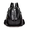 Skolväska läder ryggsäckar hög kvalitet 2023 kvinnlig vintage ryggsäck resor axel mochilas feminina väskor för flickor 230729