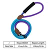 Dog Collars Gradient Leashes Anti Twisting Pet Chain With Clip Hooks Nylon Leash For Walking Running Correa Perro