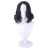 Severus Snape Black Short Curly Style Cosplay البروفيسور البروفيسور Snape Wig Halloween Party Party Play Play Comple Wigs Wig Cap2370