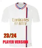 23 24 Lyon Soccer Jerseys DEMBELE OL FAIVRE CHERKI TOKO Maillot de foot 2023 2024 OLympIque AOUAR lyonnaIs football shirt TRAORE Fans Player version uniform