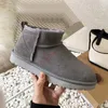 Luxe Australië snowboots Classic Ultra Mini Boot Tazz Suede Disquette Shearling platform Slippers Kastanje winter Ankle suggereerde booties heren dames slide