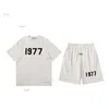 2023 Men's T-shirts Summer T-shirts Essentia Unisex 1977 Mens Tracksuits Printed Casual Sports Suit High Street Loose Short Sleeve M3