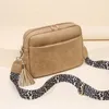 Evening Bags Solid Color PU Leather Crossbody Sling Women Fashion Leopard Guitar Strap Shoulder Bag Female Casual Vintage Messenger