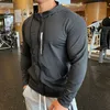 Erkek Hoodies Sweatshirts Erkek Spor Hoodies hızlı kuru elastik kapüşonlu erkek fitness koşu ceketleri açık spor salonu ceketleri gündelik egzersiz spor kıyafeti güneş kremi 230729