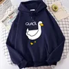 Sweats à capuche pour hommes mignon canard graphique à capuche dessin animé imprimé sweat Couple printemps automne sweat couleur unie poche kangourou pull