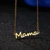 Kedjor Mors dag Mama Letter Necklace Pendant For Women Mamma Namnplatta CLAVICLE CHOKER PERSONALITY SMEEXCHIVE Gifts