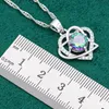 Conjuntos de joias de casamento em forma de coração prata 925 para mulheres multicor topázio pulseira brincos colar pingente anel 4 peças 230729