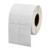 40 20mm-50 40mm branco em branco 2 fileiras de papel de código de barras etiqueta adesiva etiqueta de endereço de embalagem etiqueta 268i