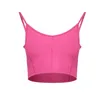 Femmes Shapers Yoga Soutien-Gorge Couleur Unie Haute Élastique Fixe Poitrine Pad Sports Matin Courir Gym Parc Fitness Tops