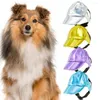 Dog Apparel Eye-catching Pet Sun Hat Machine Washable Peaked UV Resistant Dress-up Puppy Visor Headgear Decoration