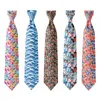 Bow Ties 3D -printen 8cm Slim Fit Tie Men Mode Casual Holiday Party Creative Business Wedding Shirt Accessories Dating