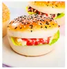 Decorative Flowers Artificial Hamburger Simulation Fried Chicken French Fries Model Decoration For Store Home Kitchen Fake Bread Po Props