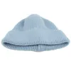 Basker baby hatt för pojkar flickor barn vinter beanie hattar fast färg varm stickad ull skalle cap spädbarn utomhus motorhuven gorras 1-5 år