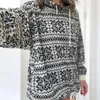 Swetery kobiet 2023 Europejskie i amerykańskie świąteczne SWEATER SWEAT KOBIETY Z HOUTHED ZAPIPER