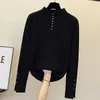 Pulls pour femmes noir Beige doux Style coréen Harajuku printemps automne hiver tricoté Vintage pull mode 2023 femmes manteaux